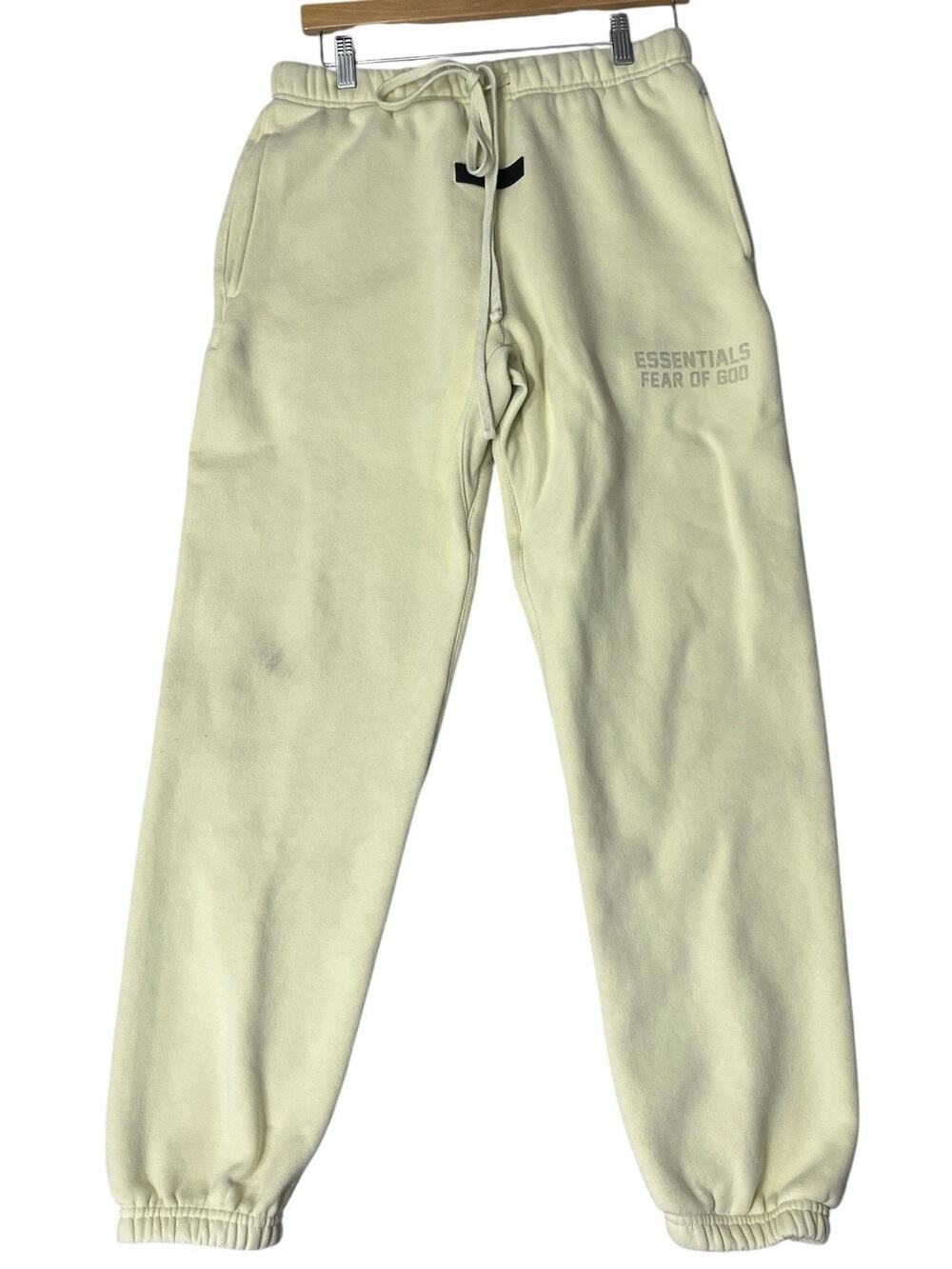 Fear Of God Essentials Yellow Canary Sweatpants Drawstring Small Joggers Relaxed